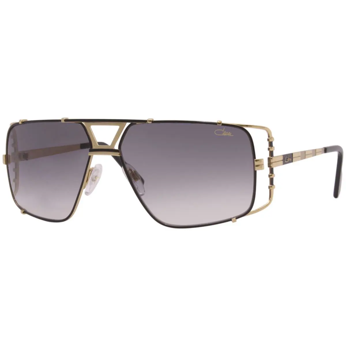 9093 005 Sunglasses Women`s Black-gold/grey Gradient Lenses Pilot 62mm by Cazal