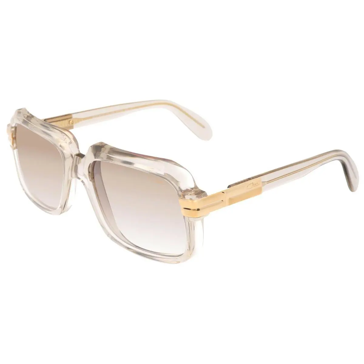 Cazal Legends 607/3 Transparent Grey/brown Shaded 009 Sunglasses - Frame: Transparent Grey, Lens: Brown Shaded