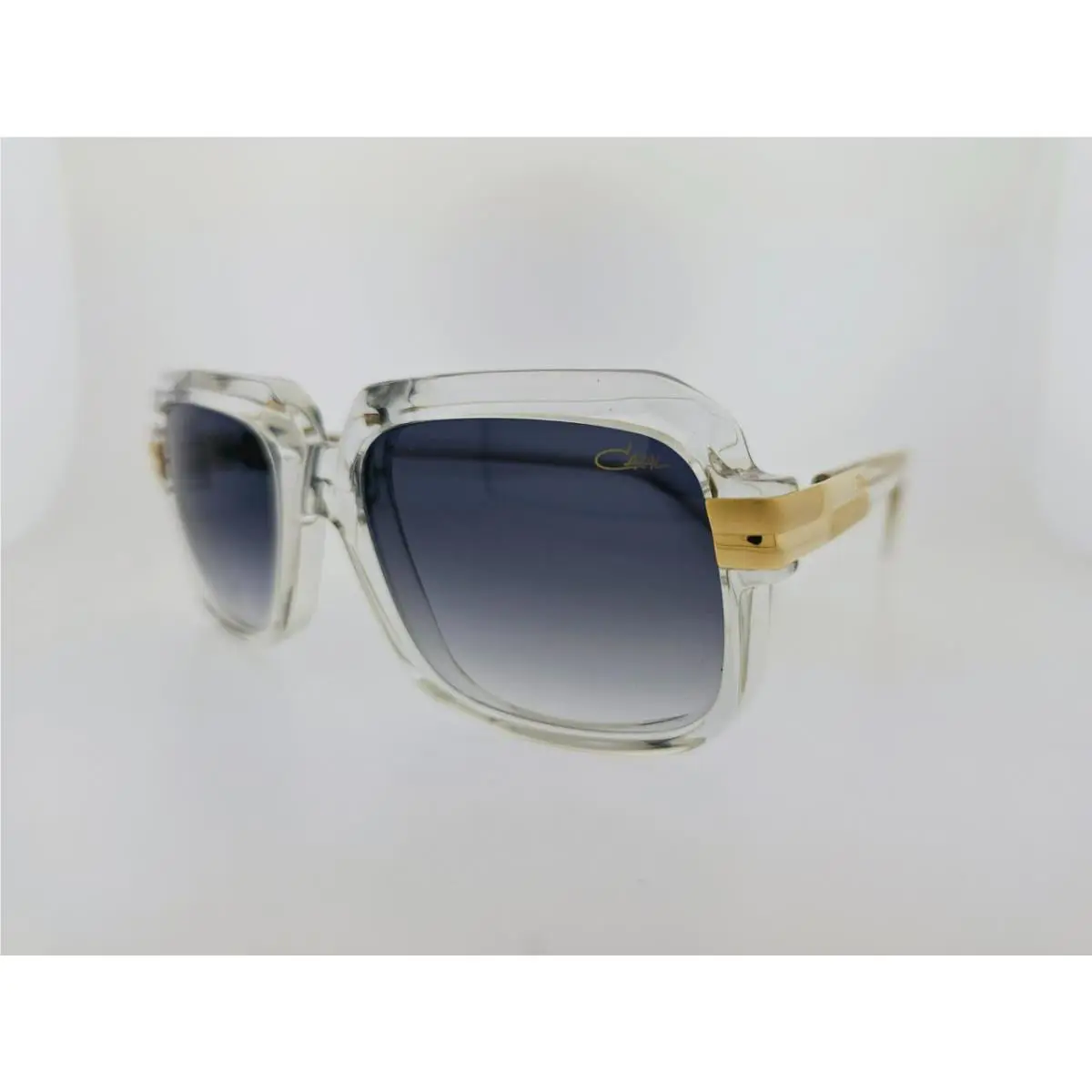 Cazal Sunglasses 607 065 56MM Crystal Frame with Grey Gradient Lenses