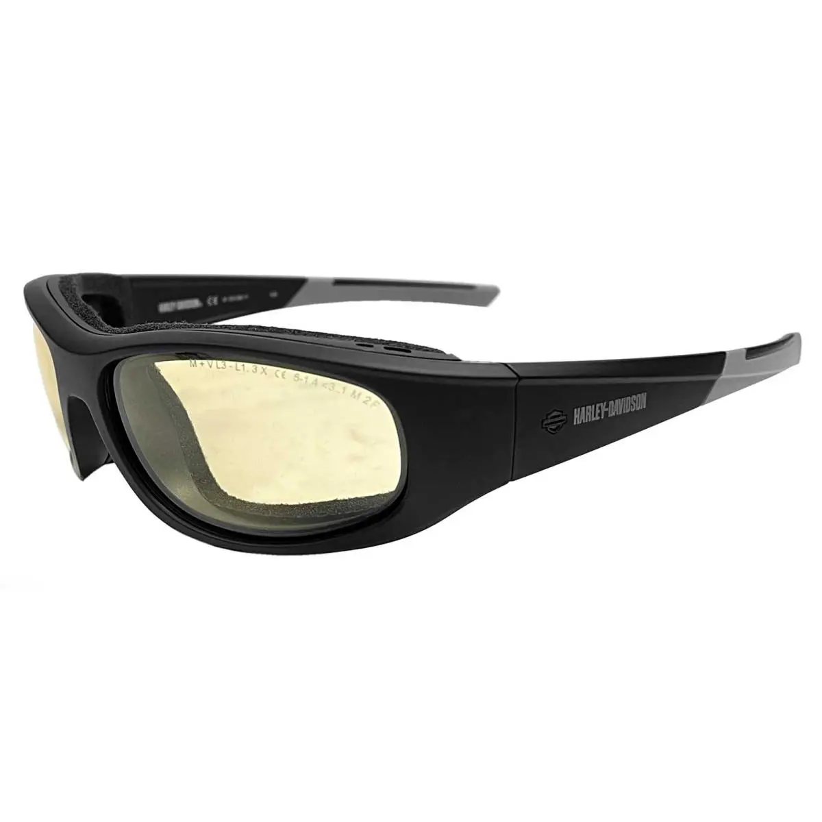 Harley-davidson Men`s Alley Performance Sunglasses Yellow Light-adjusting Lens