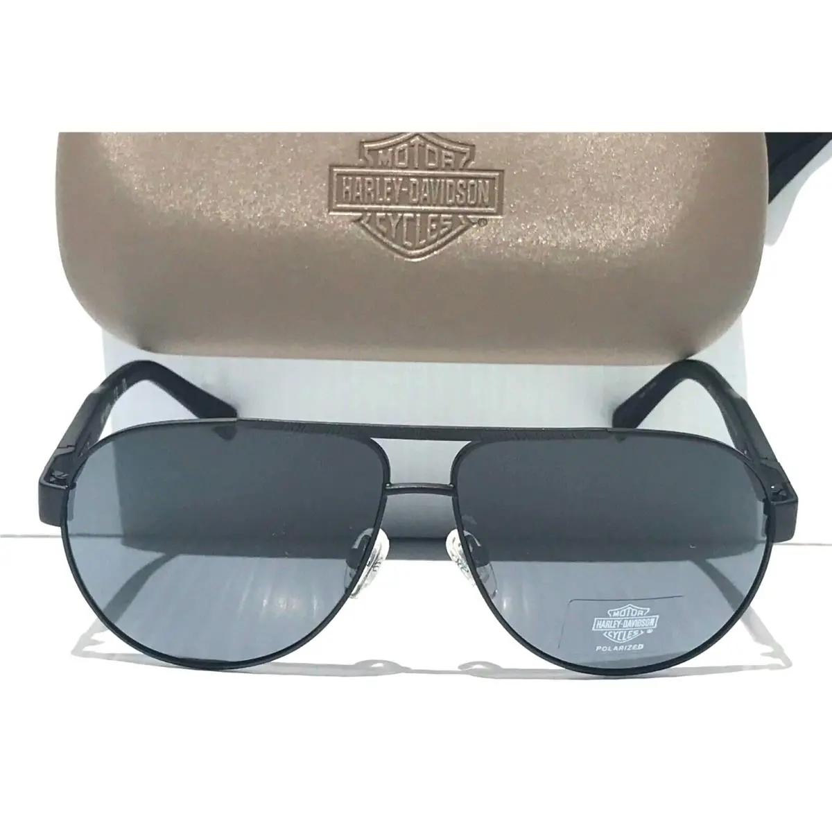 Harley-davidson Matte Black Polarized Grey Lens Sunglass HD0971