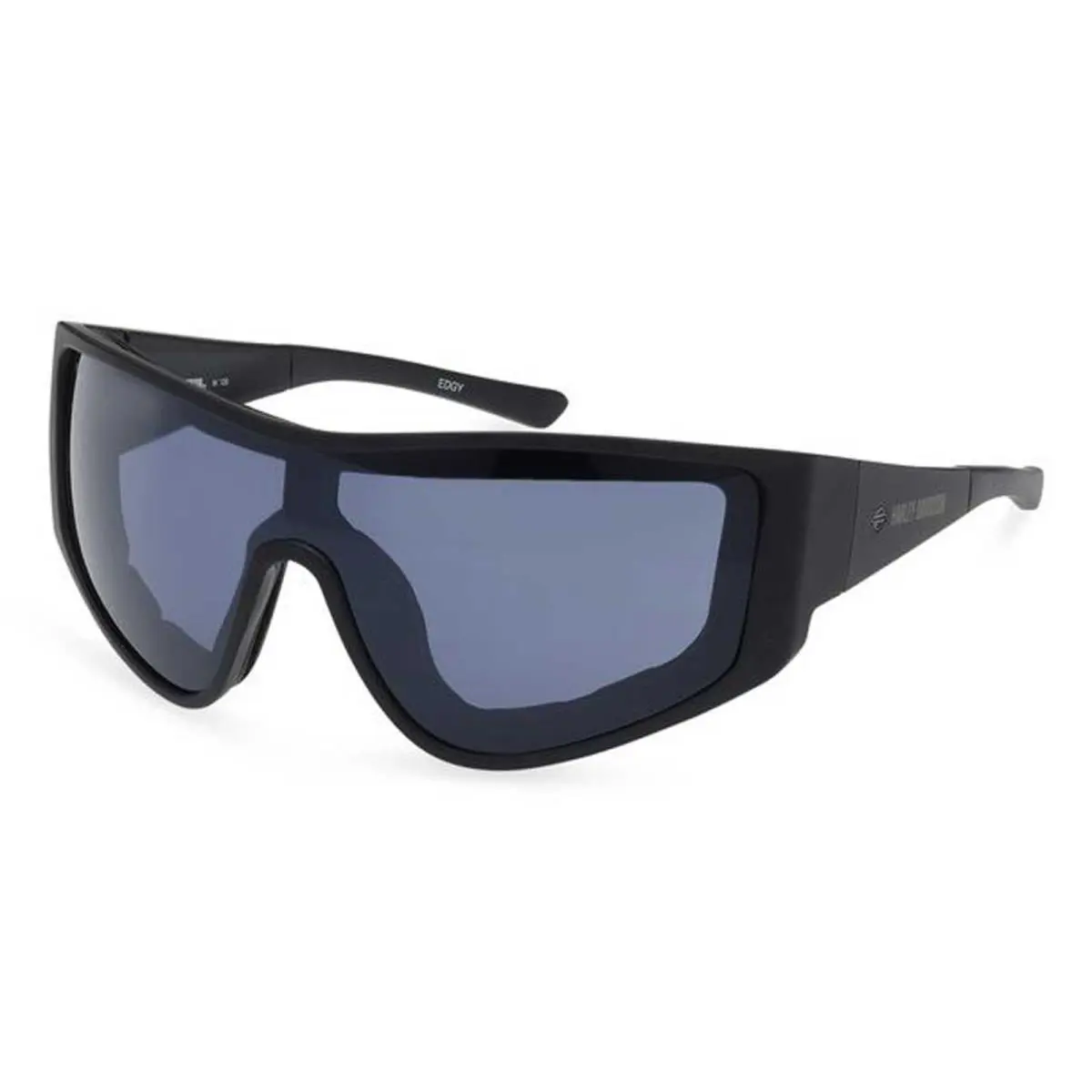 Harley-davidson Men`s Edgy Shield Sunglasses Matte Black Frames Smoke Lenses by Harley Davidson