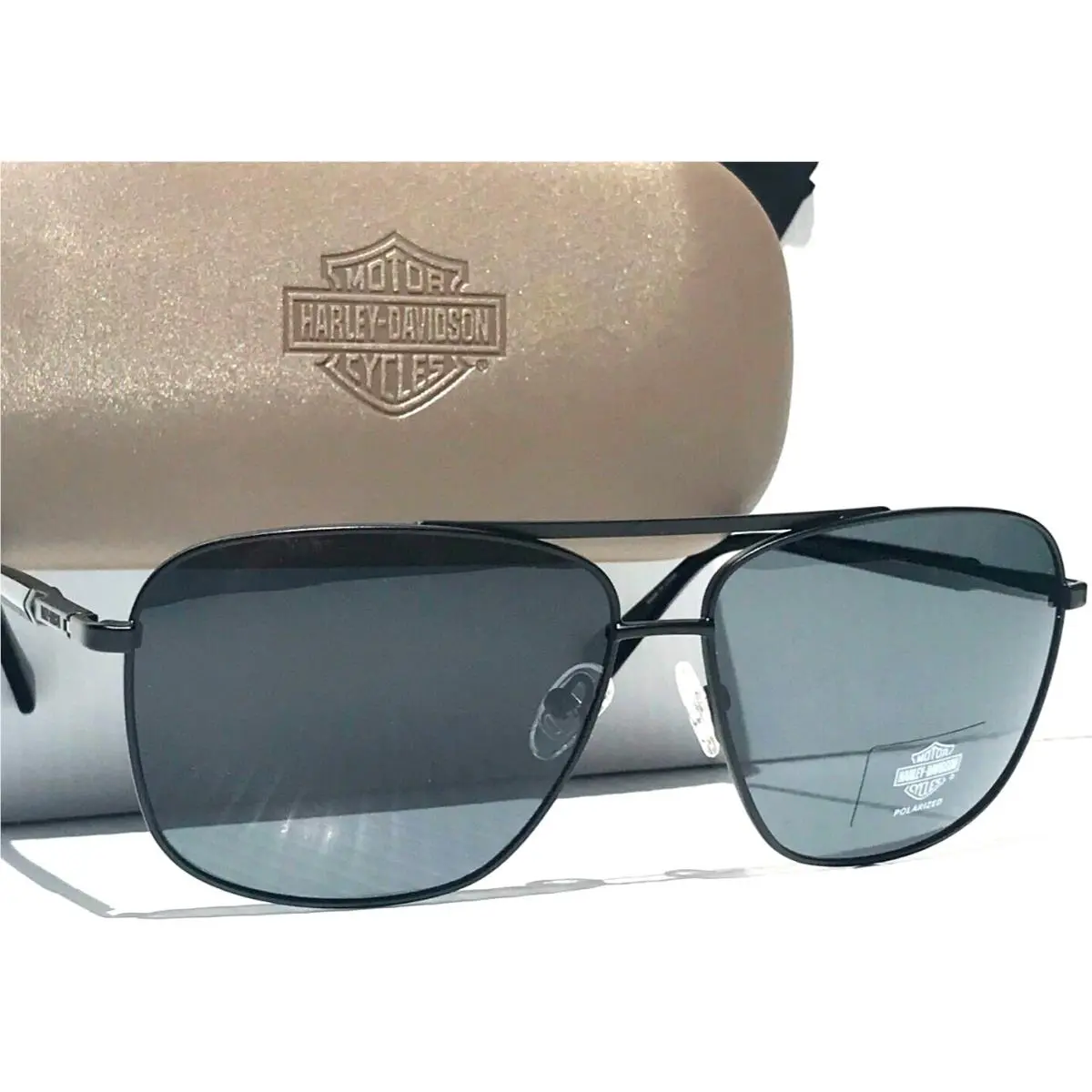 Harley-davidson Matte Black Polarized Black Lens Sunglass HD0949