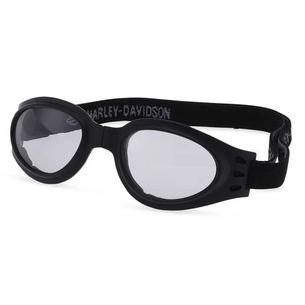 Harley-davidson Men`s Dust Foldable Photochromic Eyewear w/ Headstrap - Black