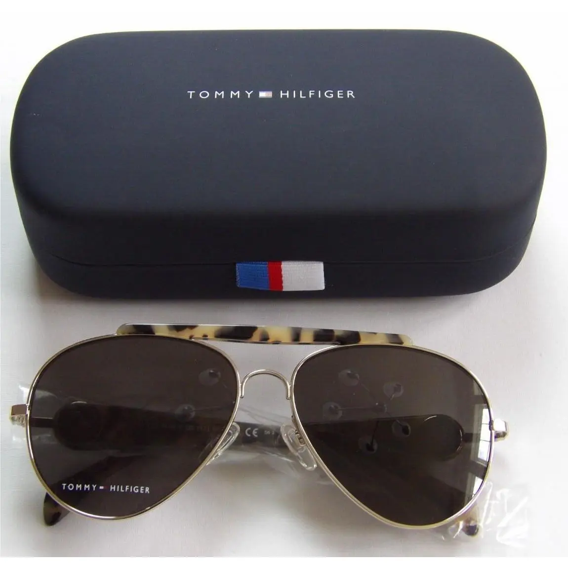 Tommy Hilfiger x Gigi Hadid Unisex Sunglasses - 58mm - Light Gold Havana
