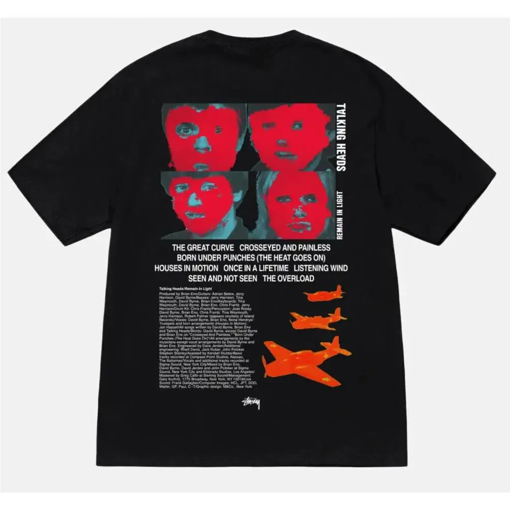 Stussy x Talking Heads Remain in Light Tee T-shirt Black