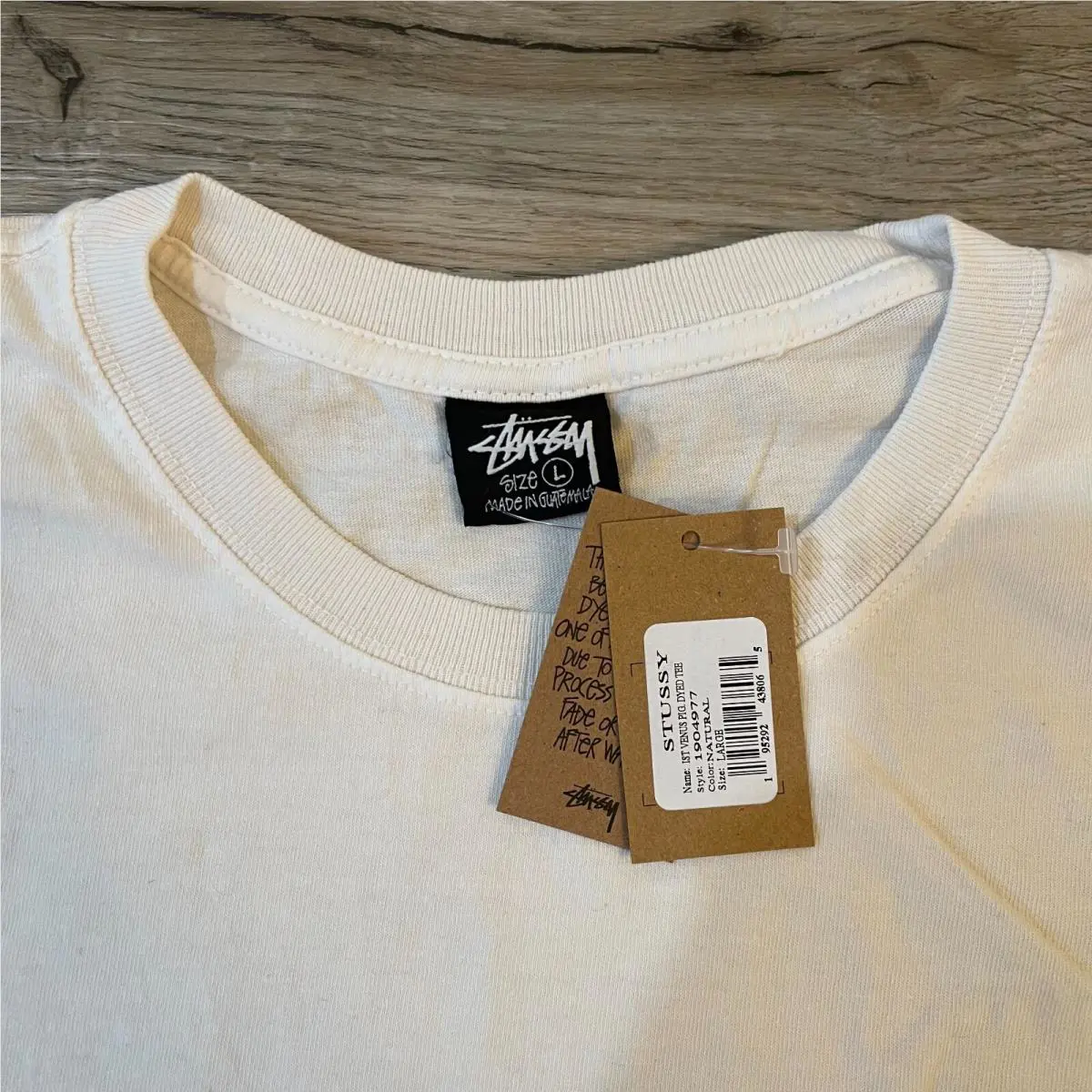 Stussy  clothing - Stussy 1st Venus Pigment Dyed Tee - 1904977 - Natural (UPC: 195292438065) 3