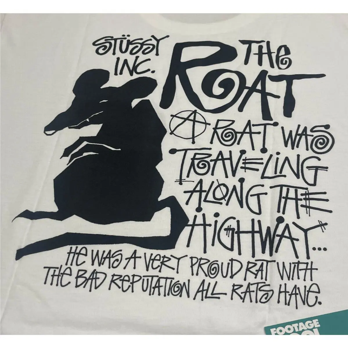 Stussy Dover Street Market Dsm Year OF The Rat Yotr Tee Shirt White Black XL