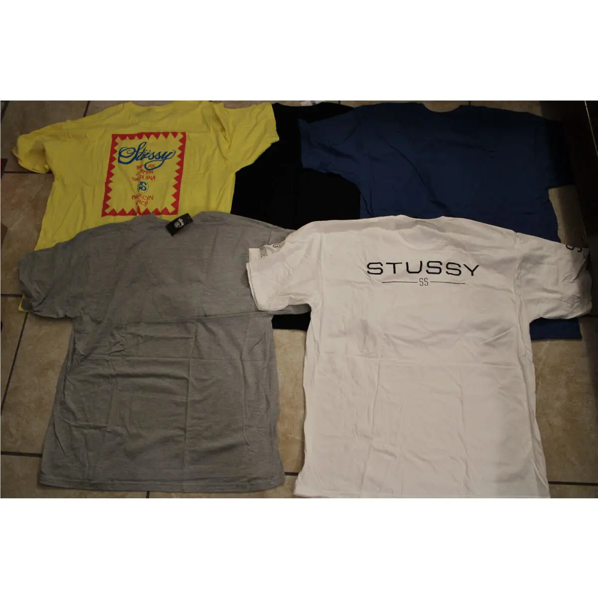 Stussy  clothing - Yellow Black Blue Gray White 0
