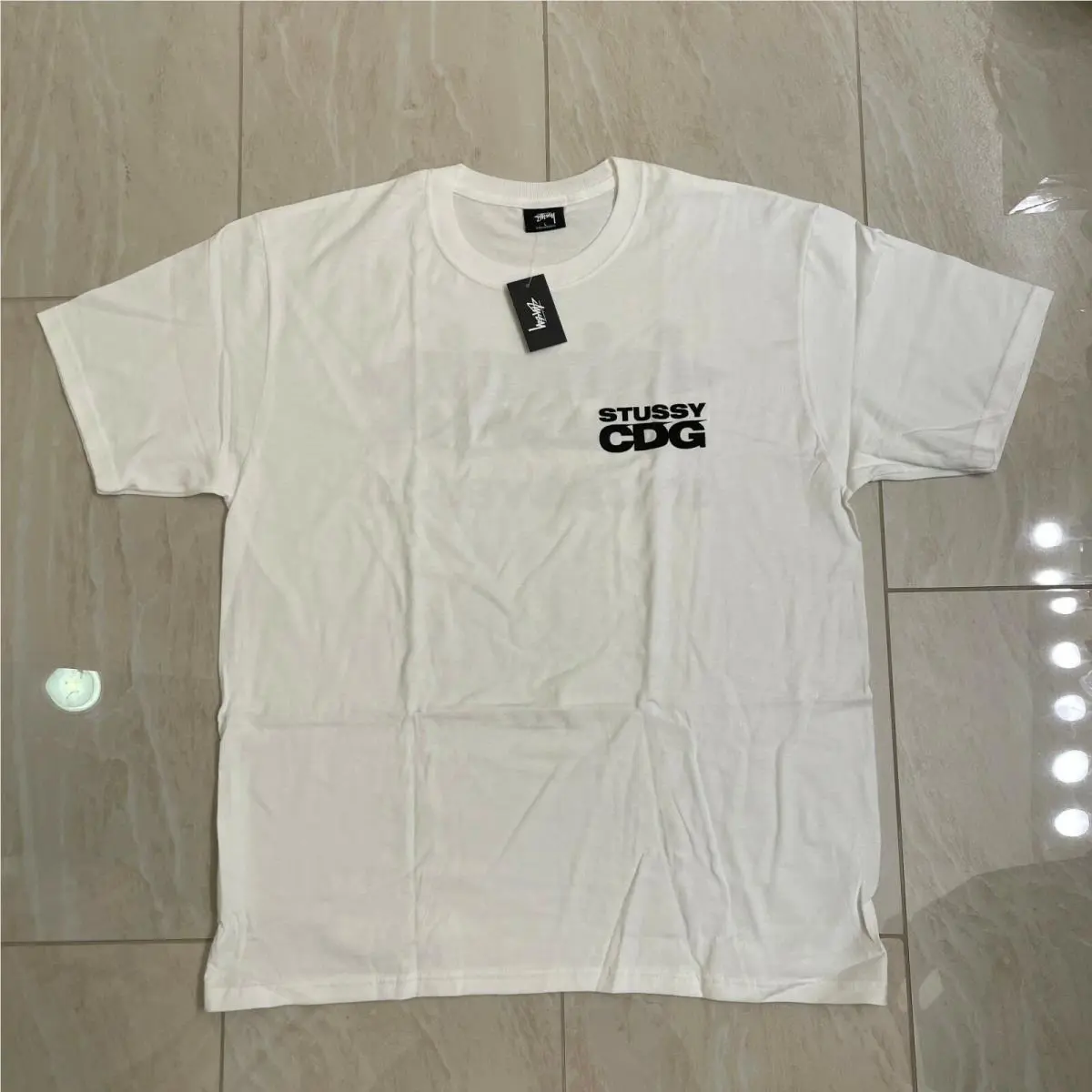 Stussy  clothing - Stussy CDG Surfman Tee - CDG Surfman Tee - White (UPC: 195292009623) 1