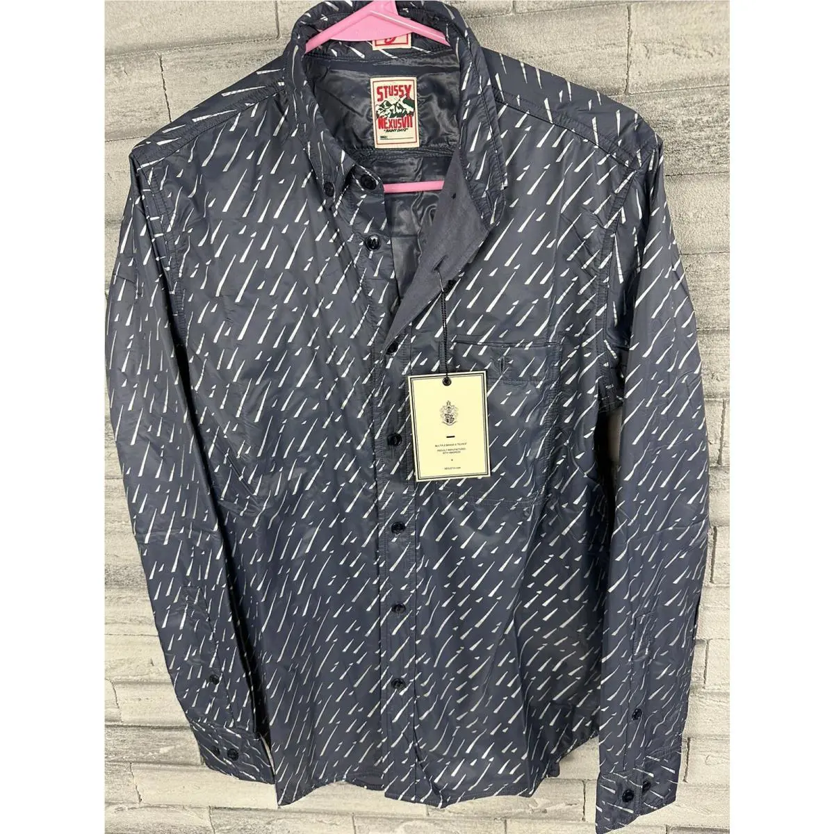 Stussy x Nexus Vii NX-7 Rain Shirt Packable Size Small Japan Exclusive