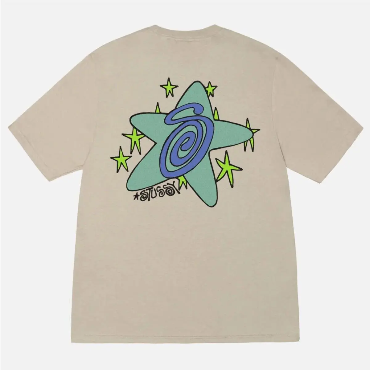 Stussy  clothing - Stussy Galaxy Tee - Galaxy Tee - Beige 0
