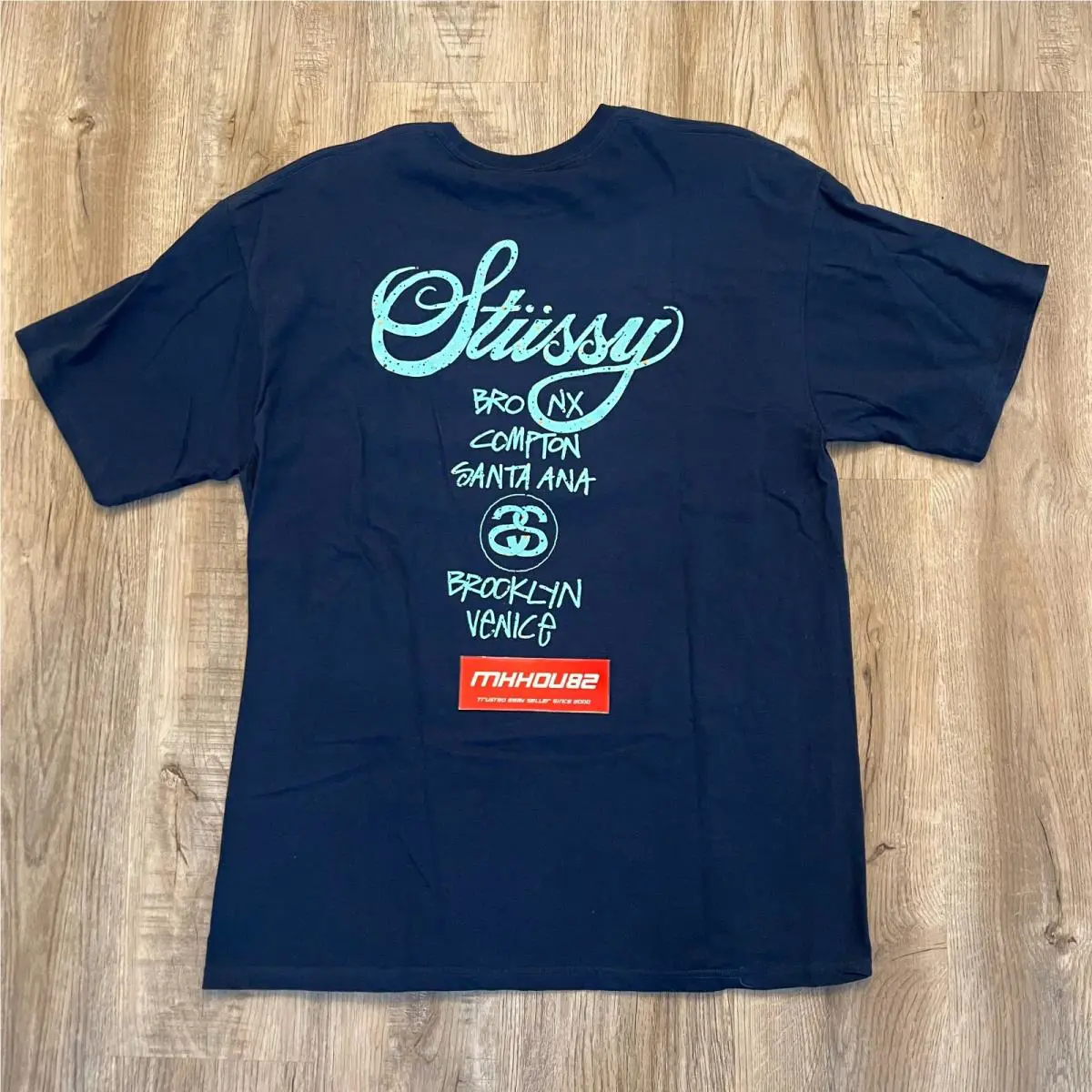 Stussy  clothing - New Stussy x Nike World Tour Tee - Black (UPC: 195292185761) 0