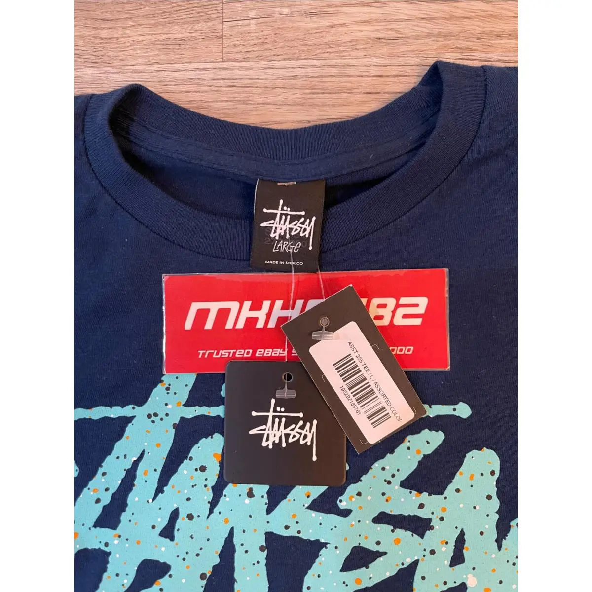 Stussy  clothing - New Stussy x Nike World Tour Tee - Black (UPC: 195292185761) 4