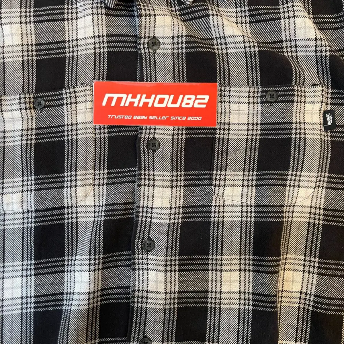 Stussy  clothing - Stussy Beach Plaid Shirt - Beach Plaid Shirt - Black (UPC: 191043851527) 0