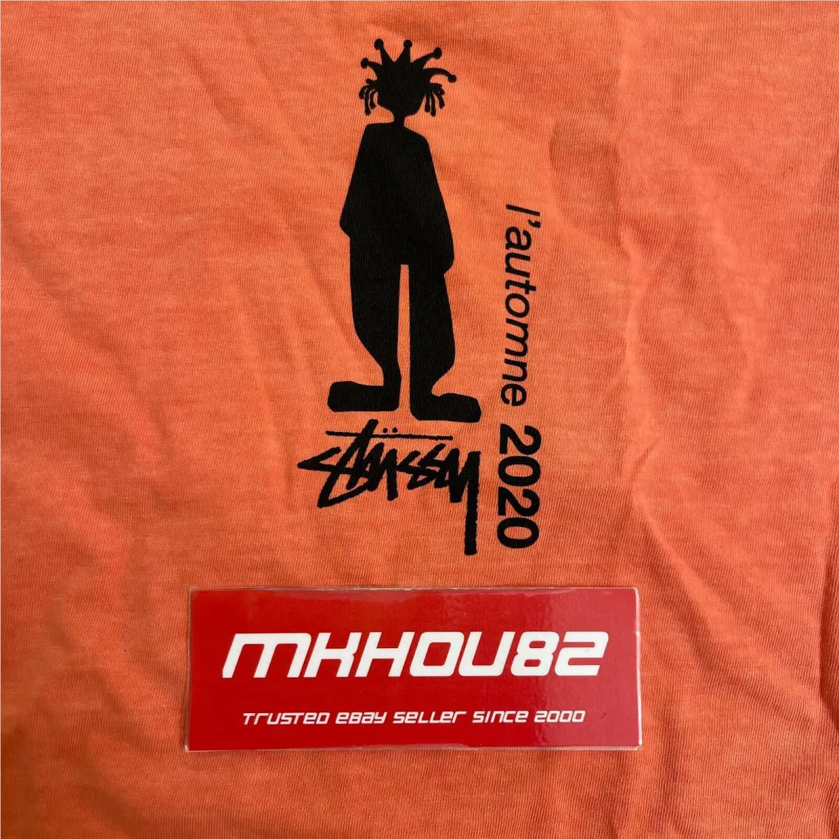 Stussy  clothing - Stussy Delusion Pigment Dyed Tee - Orange (UPC: 191043860529) 0
