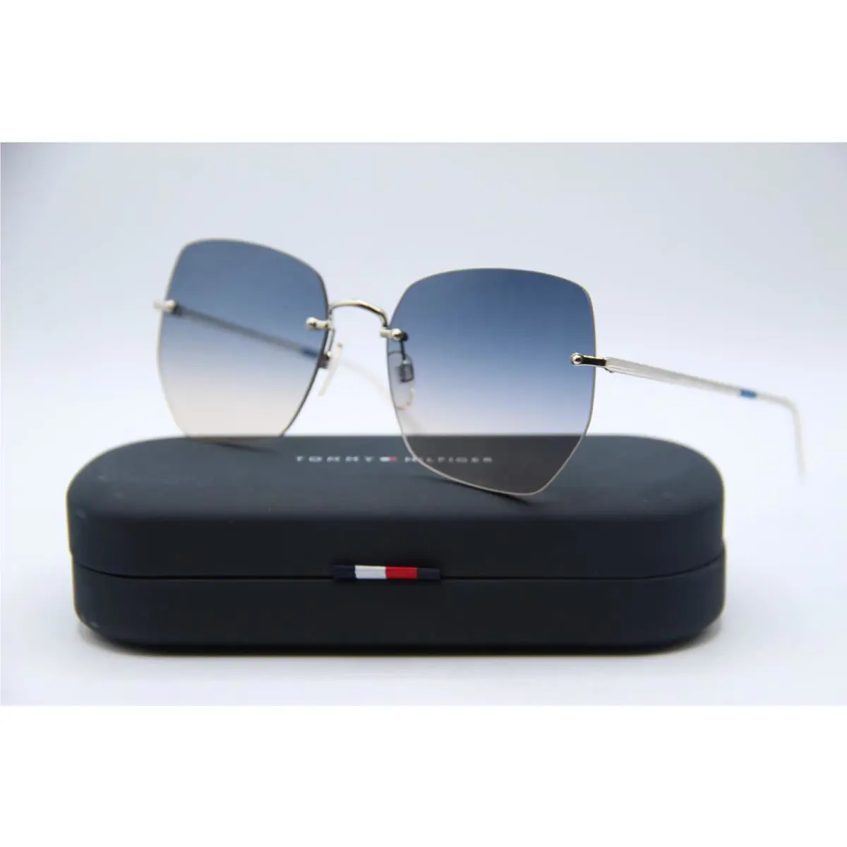 Tommy Hilfiger TH 1667/S KUF14 Silver Gradient Sunglasses W/case 57-18