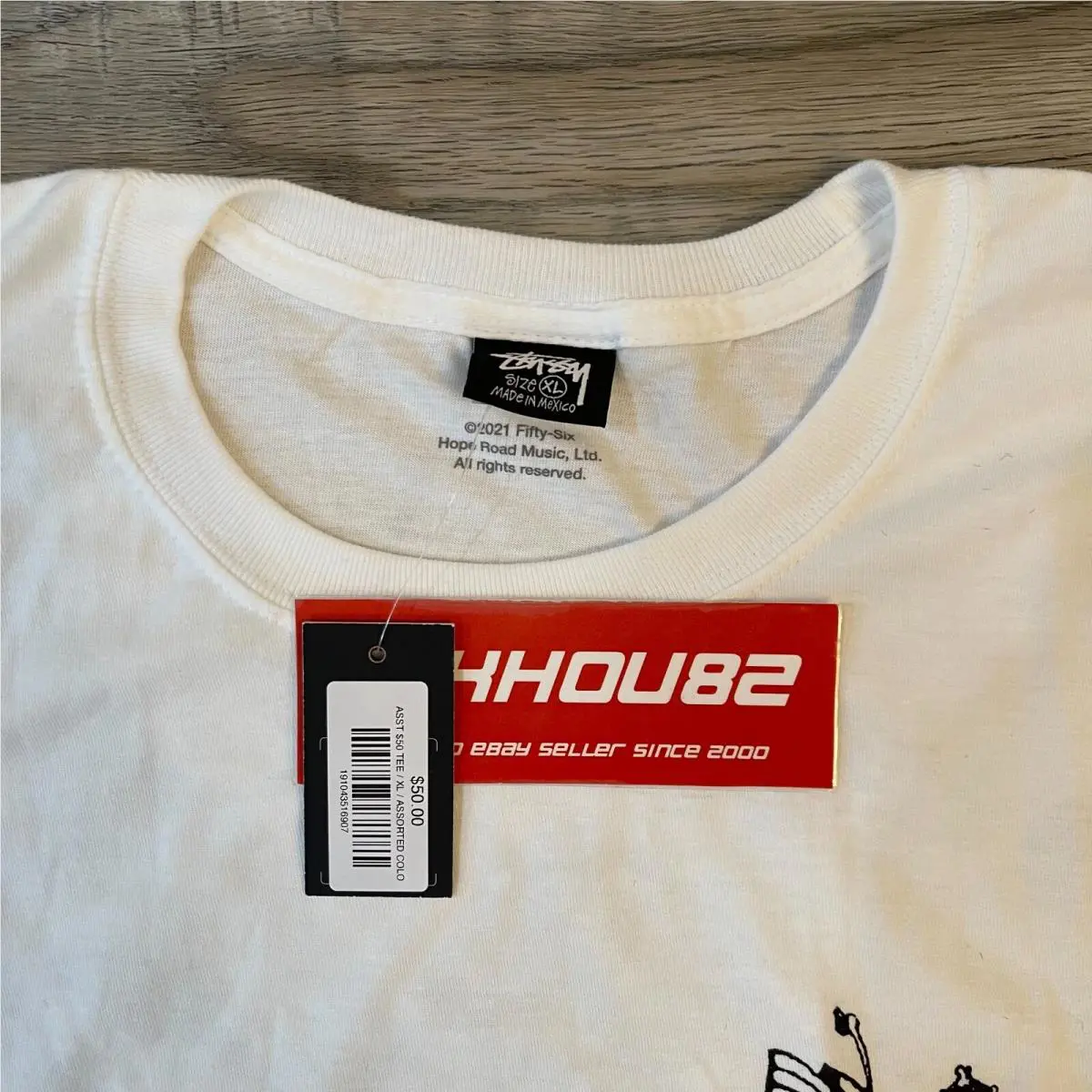 Stussy  clothing - Stussy Exodus Bob Marley Tee - White (UPC: 191043516907) 3