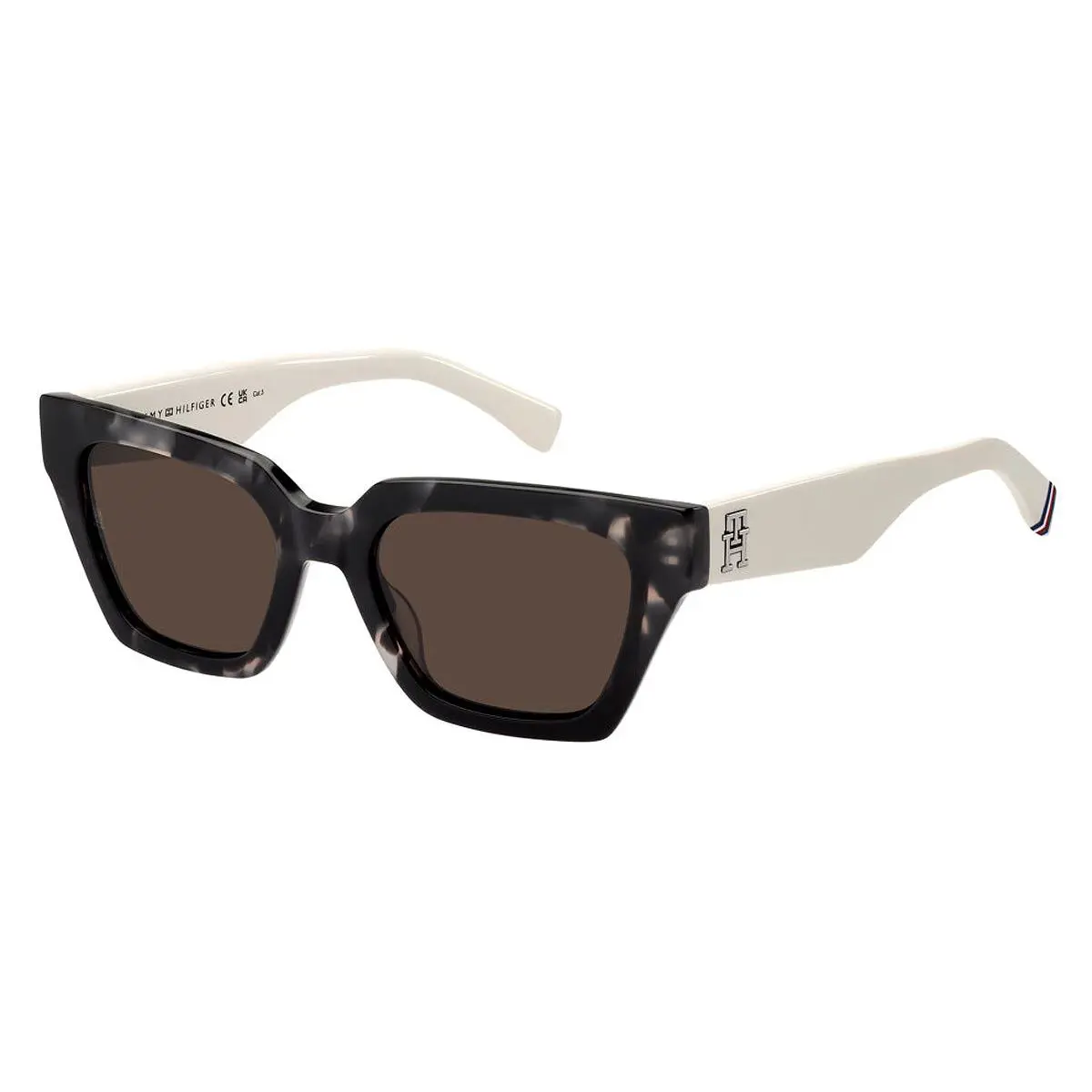 TH 2101/S Sunglasses Women Black White Havana 52mm by Tommy Hilfiger