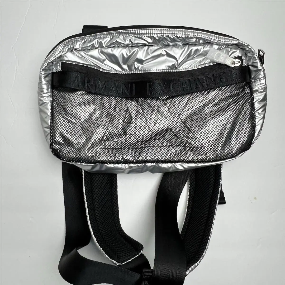 Armani Exchange Unisex Cross Backpack One Size Color Silver 952341 1A801