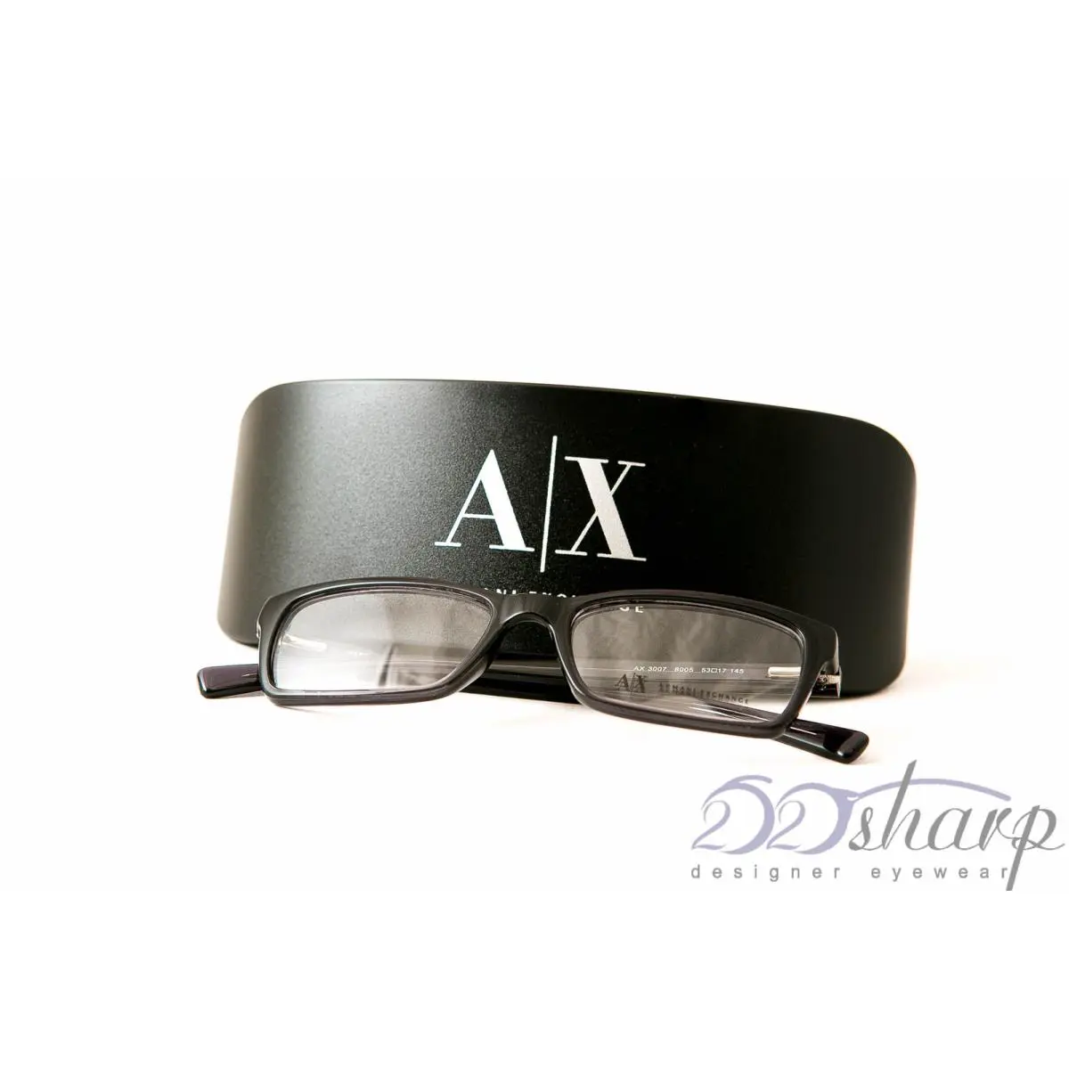Armani Exchange Eyeglasses-ax 3007 8005 Black Transparant