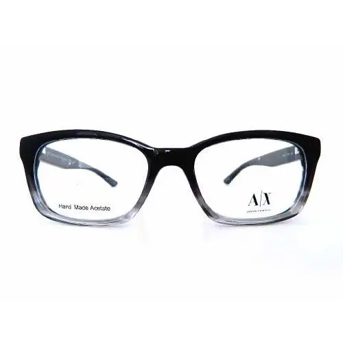 Armani Exchange AX232 0E4S Black/clear Plastic Eyeglasses Frame 50-16-140 Acetat