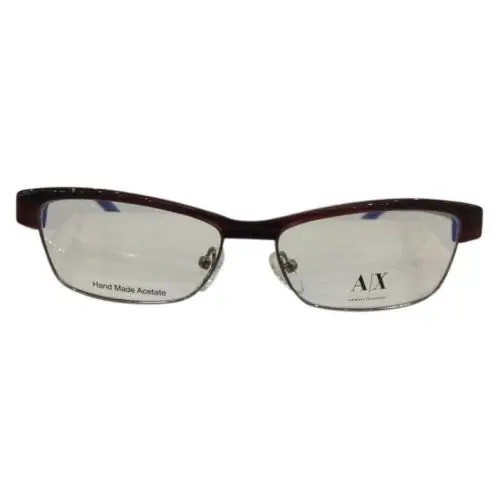 Armani Exchange Eyeglasses Narrow AX238 AY4 Red Brown Plastic 53-14-135 Cat Eye