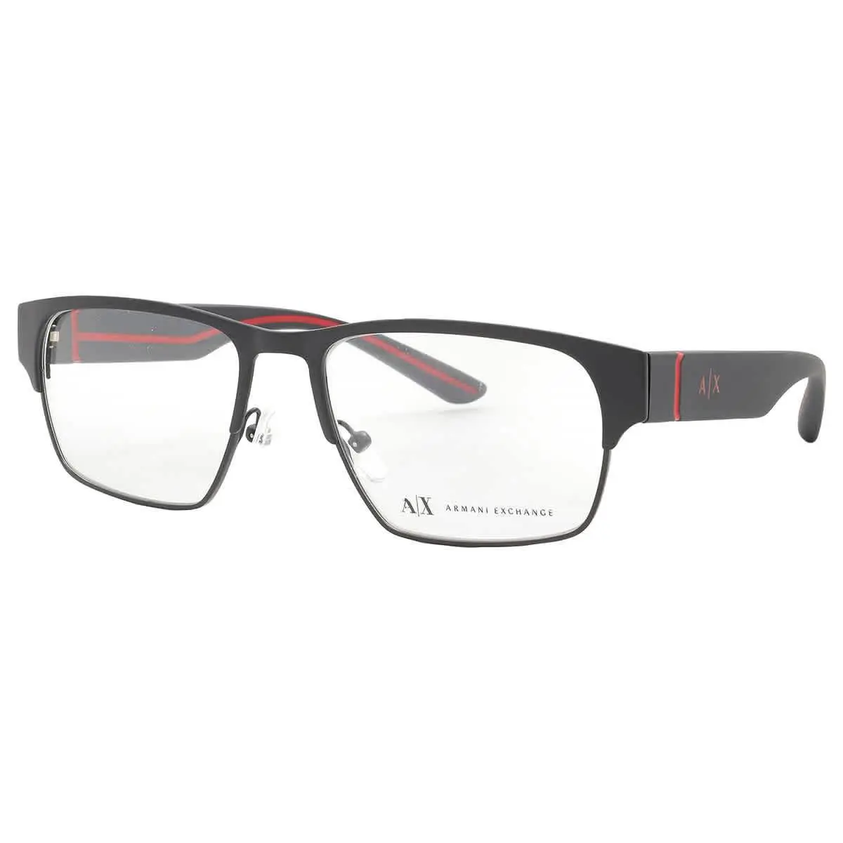 Armani Exchange Demo Rectangular Men`s Eyeglasses AX1059 6000 54 AX1059 6000 54