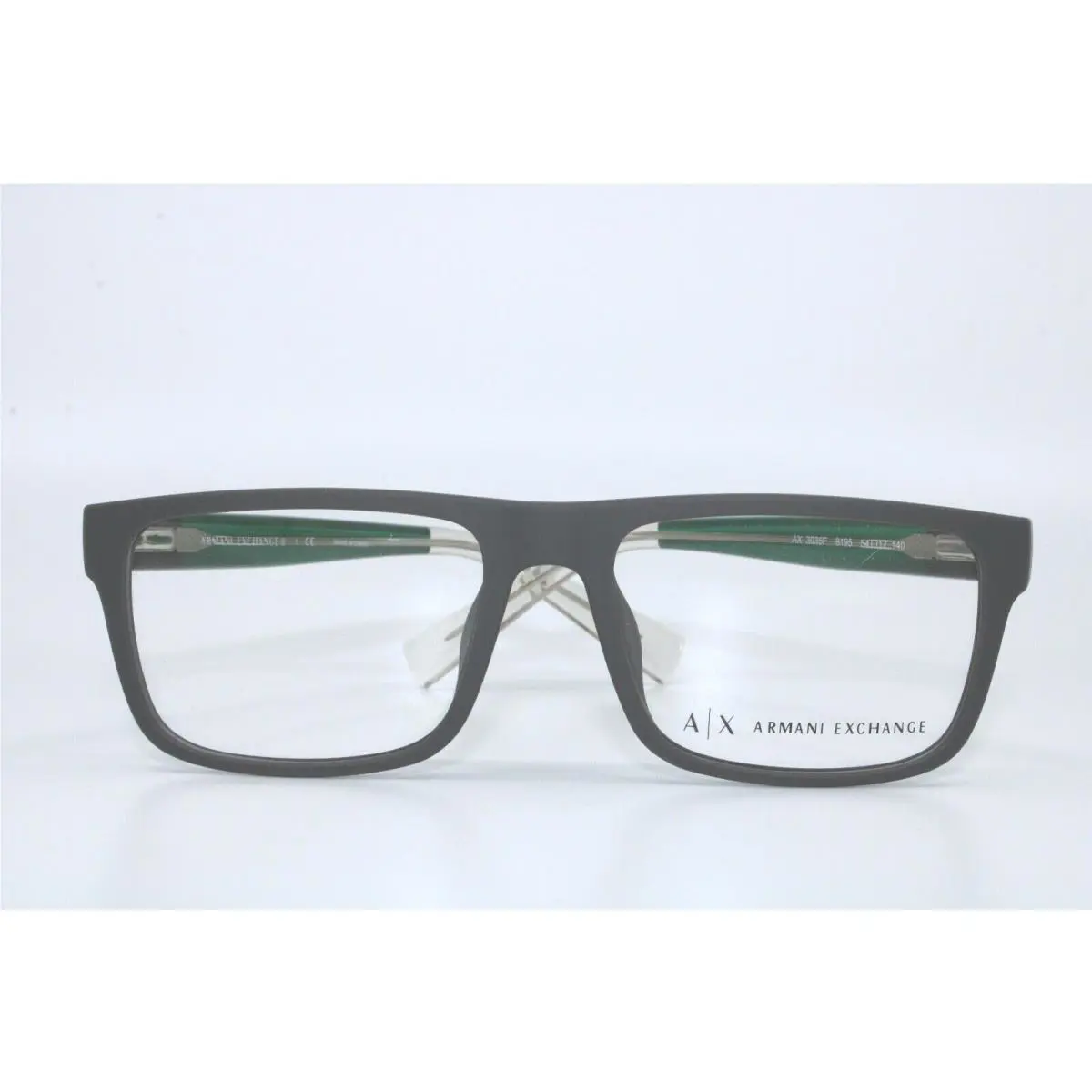 Armani Exchange AX3035F 8195 Matte Grey W/green Eyeglasses 54