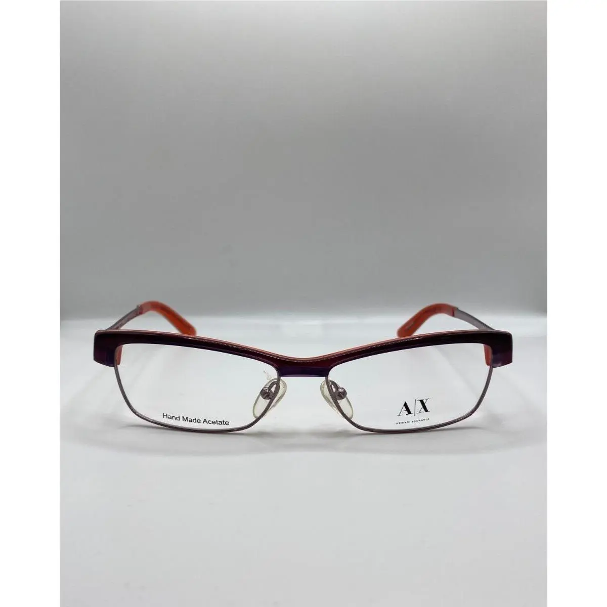 Armani Exchange AX238 AY5 Purple Cat Eye Eyeglasses Acetate Frame 53-14-135