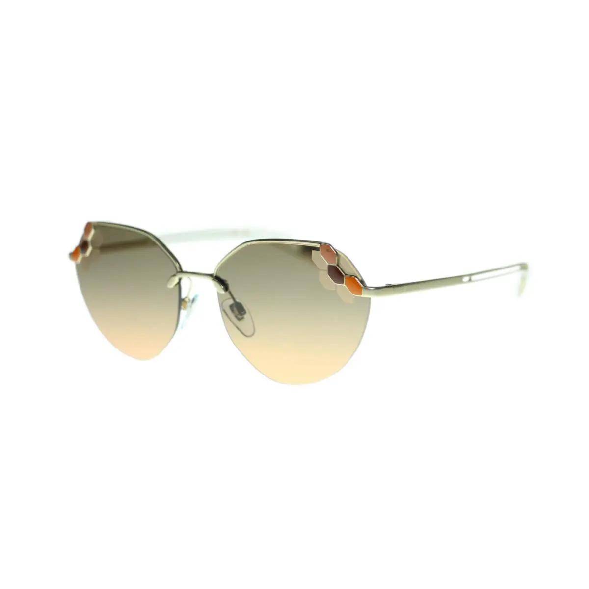 Bvlgari Women`s BV6099 Round Metal Frame Sunglasses 57mm