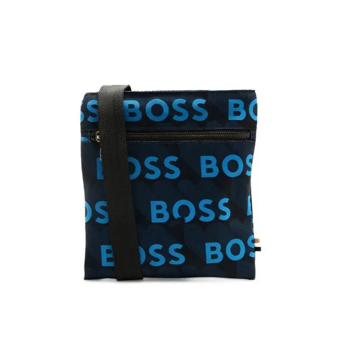 Hugo Boss Bag Mens Blue Catch AO S Zip Env 50470990404 - Blue