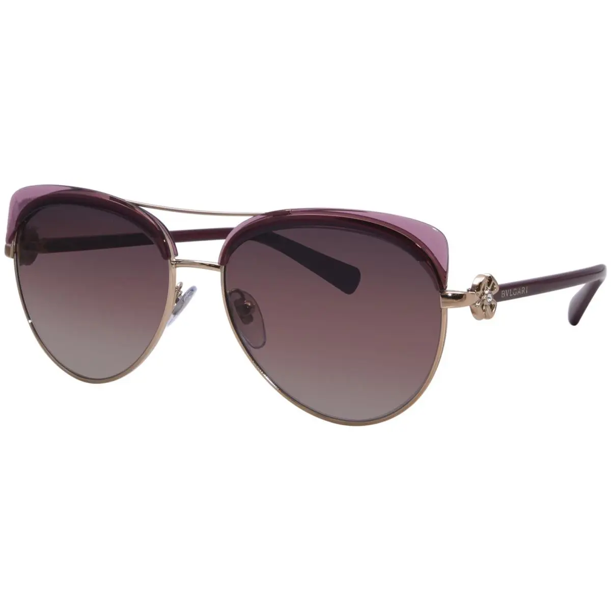 BV6164B 2014E2 Sunglasses Women`s Pink/gold/brown/purple Gradient 57mm by Bvlgari