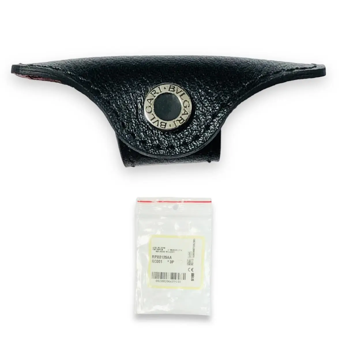 Bvlgari BV 5061Q Sunglasses Black Leather Replacement Sweatbar Italy