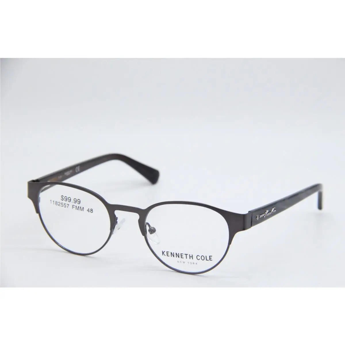 Kenneth Cole KC 0249-3 009 Gunmetal Brown Eyeglasses 48-19