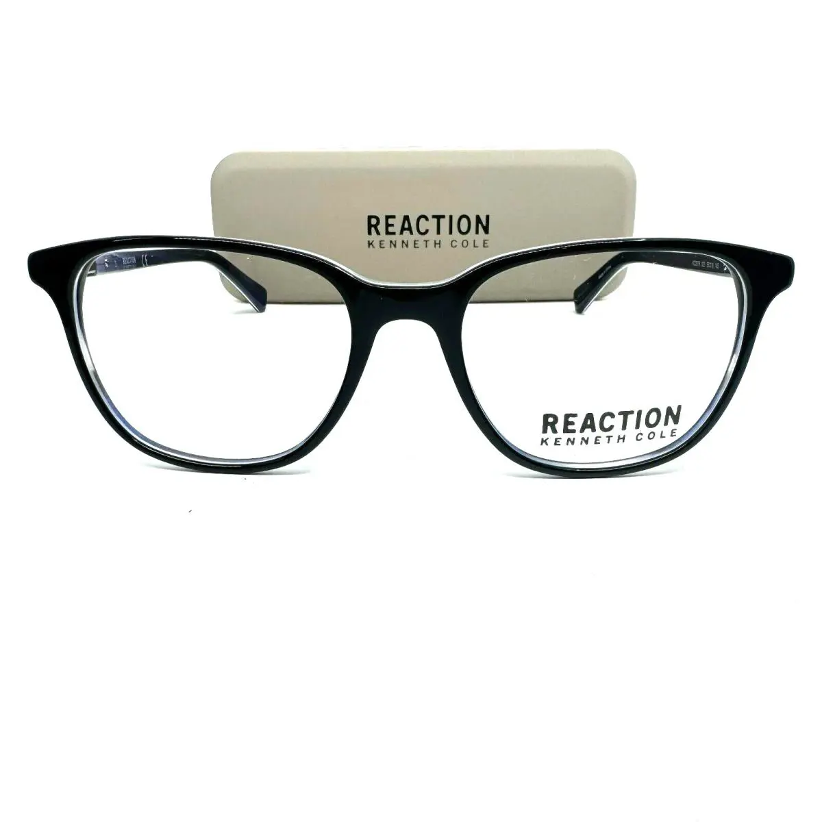 Kenneth Cole Reaction KC0876 005 Black Plastic Eyeglasses Frame 53-18-145 H11958