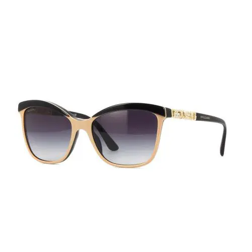 Bvlgari Womens Beige Black Sunglasses BV 8163B 5352/8G Italy