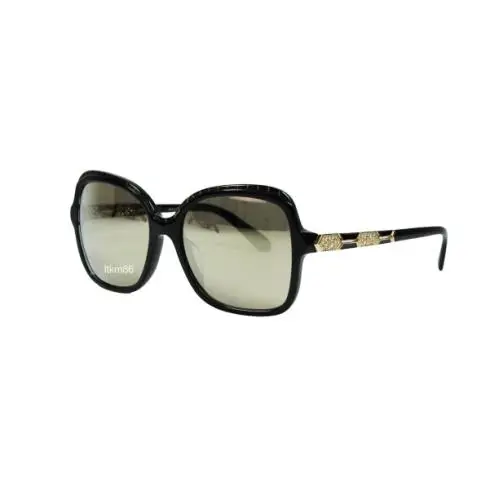 BV8181BF-54205A Blackpattern Goldmeshblack/ltbrownmirrorgold Sunglasses by Bvlgari