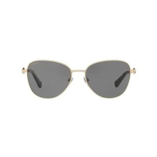 Bvlgari Sunglasses BV 6097KB 204281 Polarized Pale Gold Plated / Gray 57 mm