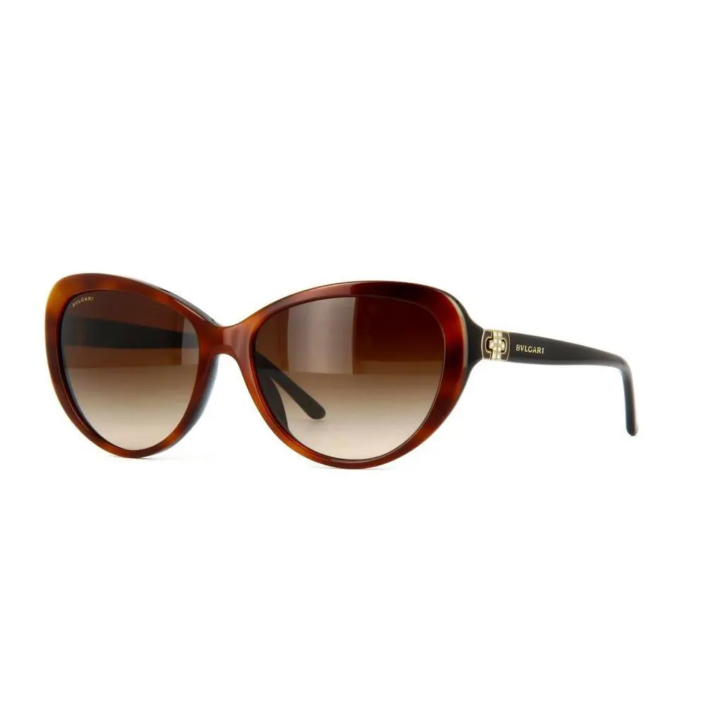 BV 8131B 879/13 Sunglasses Havana-black / Brown Gradient Lens by Bvlgari