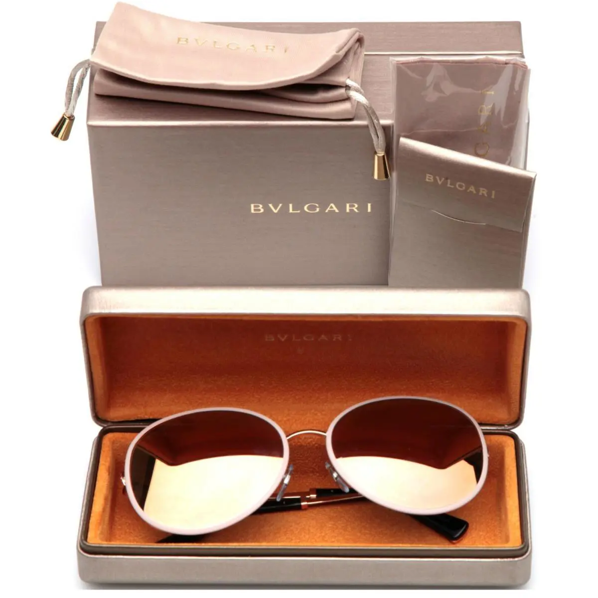 Bvlgari 6106-B 2014/4Z Gold Sunglasses 59-17-135 3N Italy