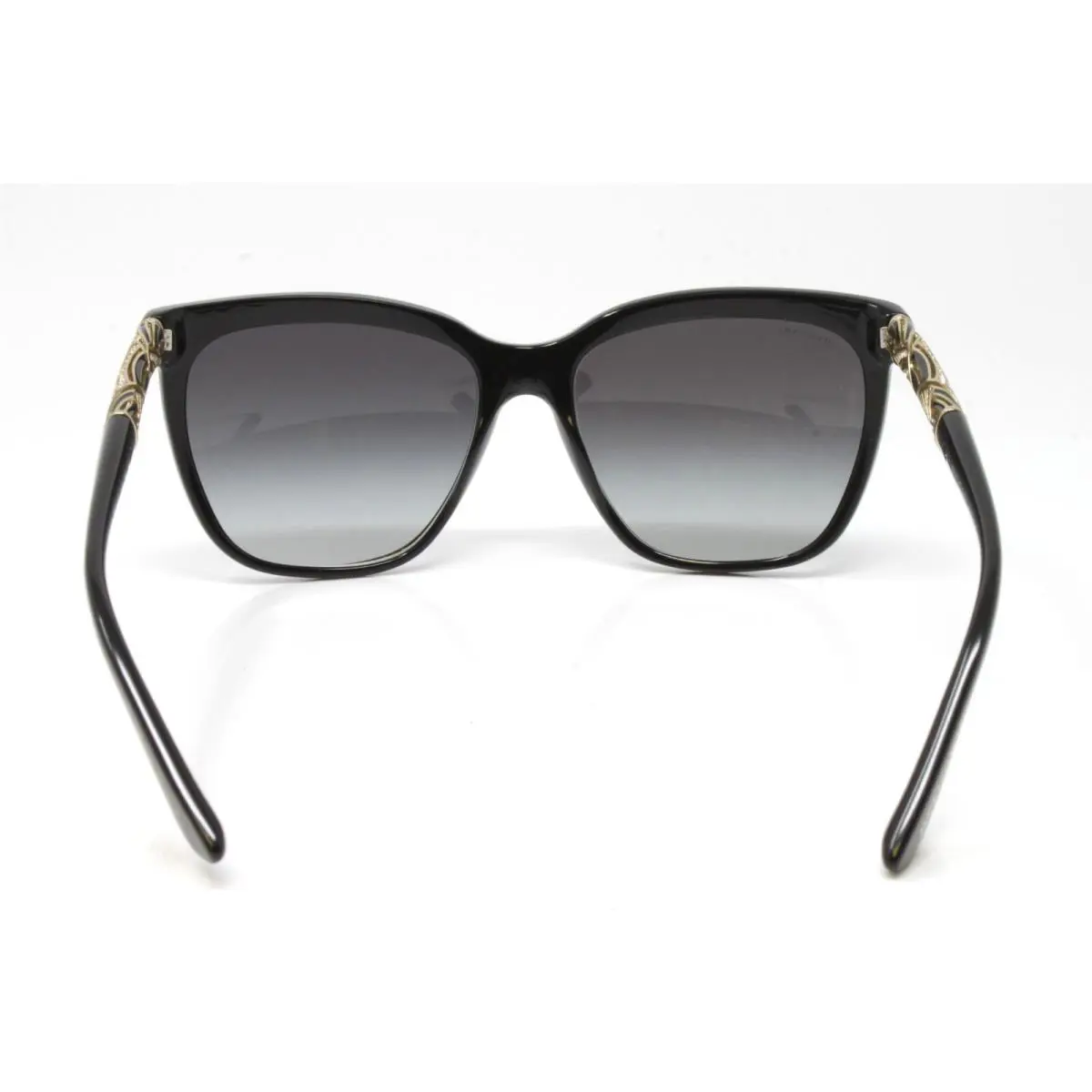 Bulgari Women\'s Sunglasses - Black and Silver BVLGARI black chain sunglasses 8125-H main image 3