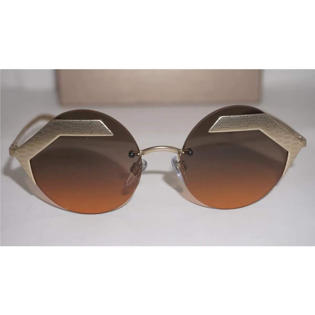 Bvlgari Sunglasses Gold Brown Gradient BV6089 2022/18 55 18 140