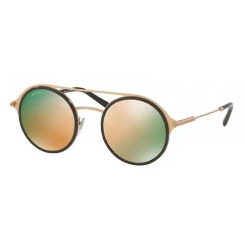 BV 5042 20134Z Gold Frame Mirrored Lens Sunglasses Italy 50mm by Bvlgari