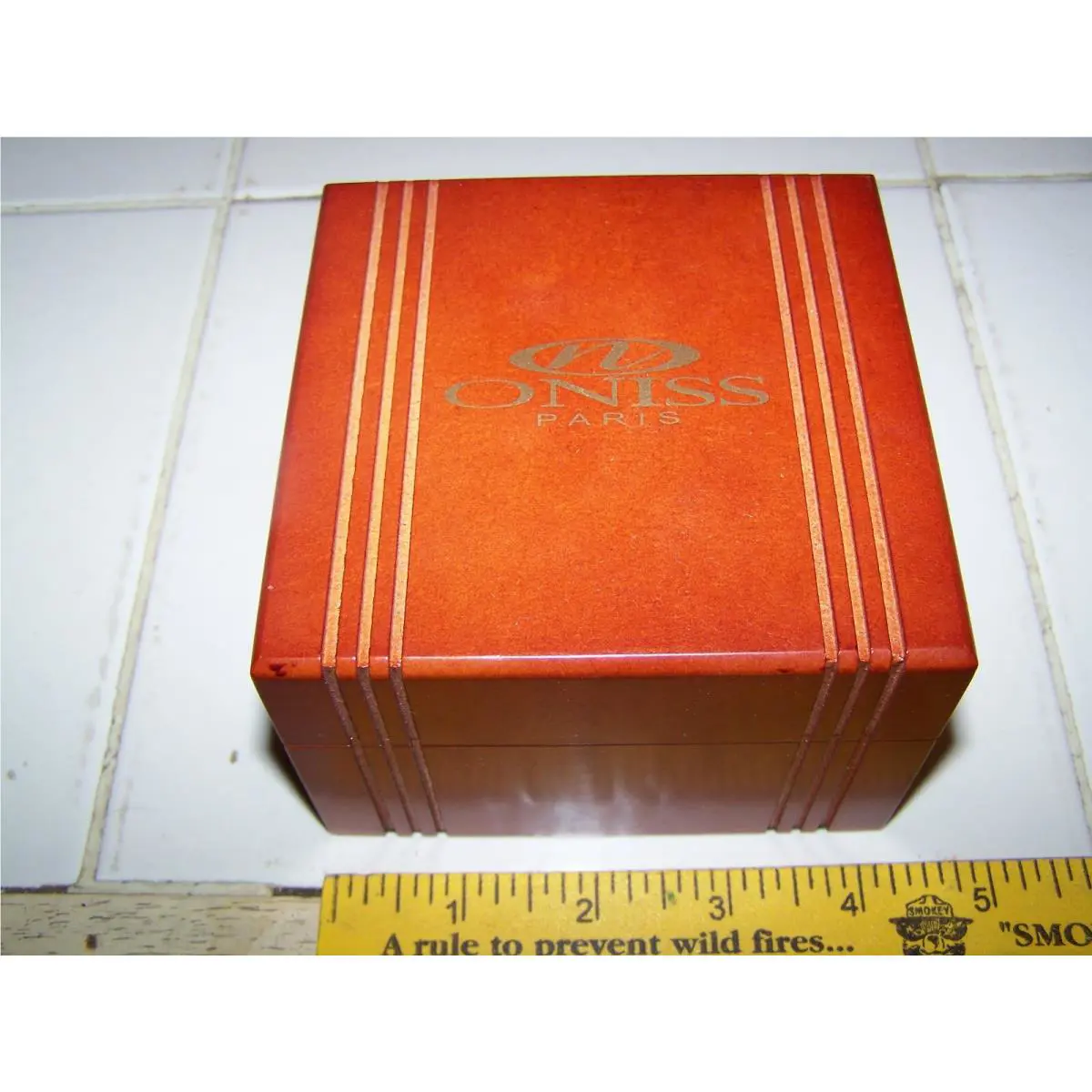 Oniss Paris Mop Dial Blue Ceramic Watch ON607-LRG Papers Tags