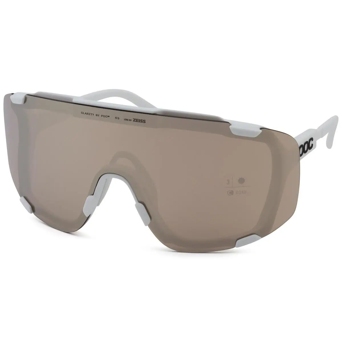 Poc Devour Sunglasses Hydrogen White Sunny Silver/clear MA10019545ONE1 by POC