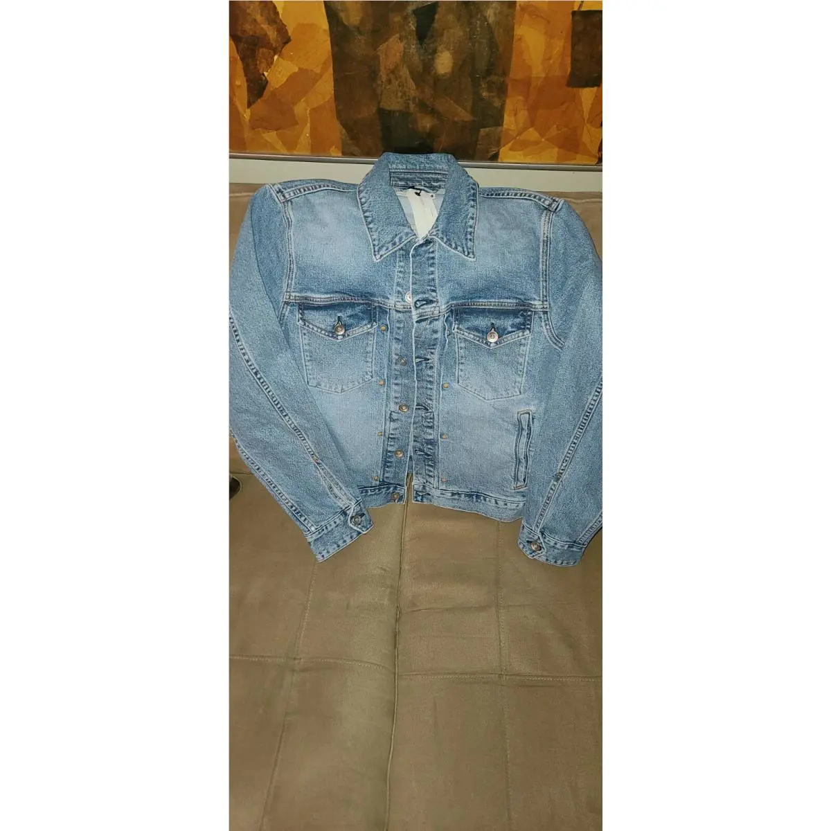 Rag Bone Womens Distressed Denim Jacket Sz. M