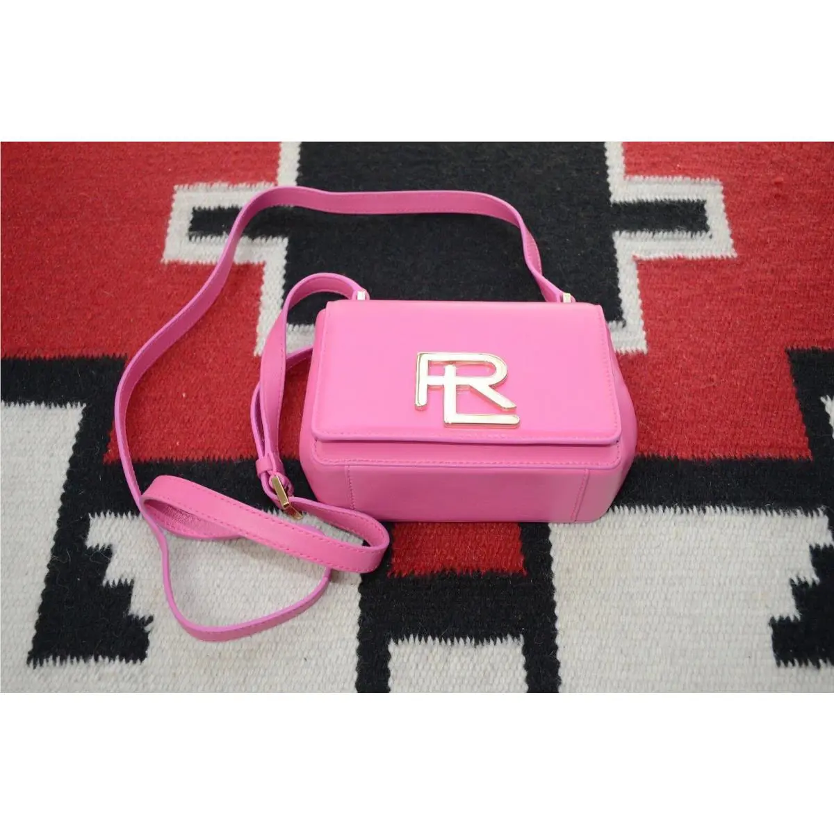 Ralph Lauren Collection Purple Label Made in Italy Leather Mini Crossbody Bag