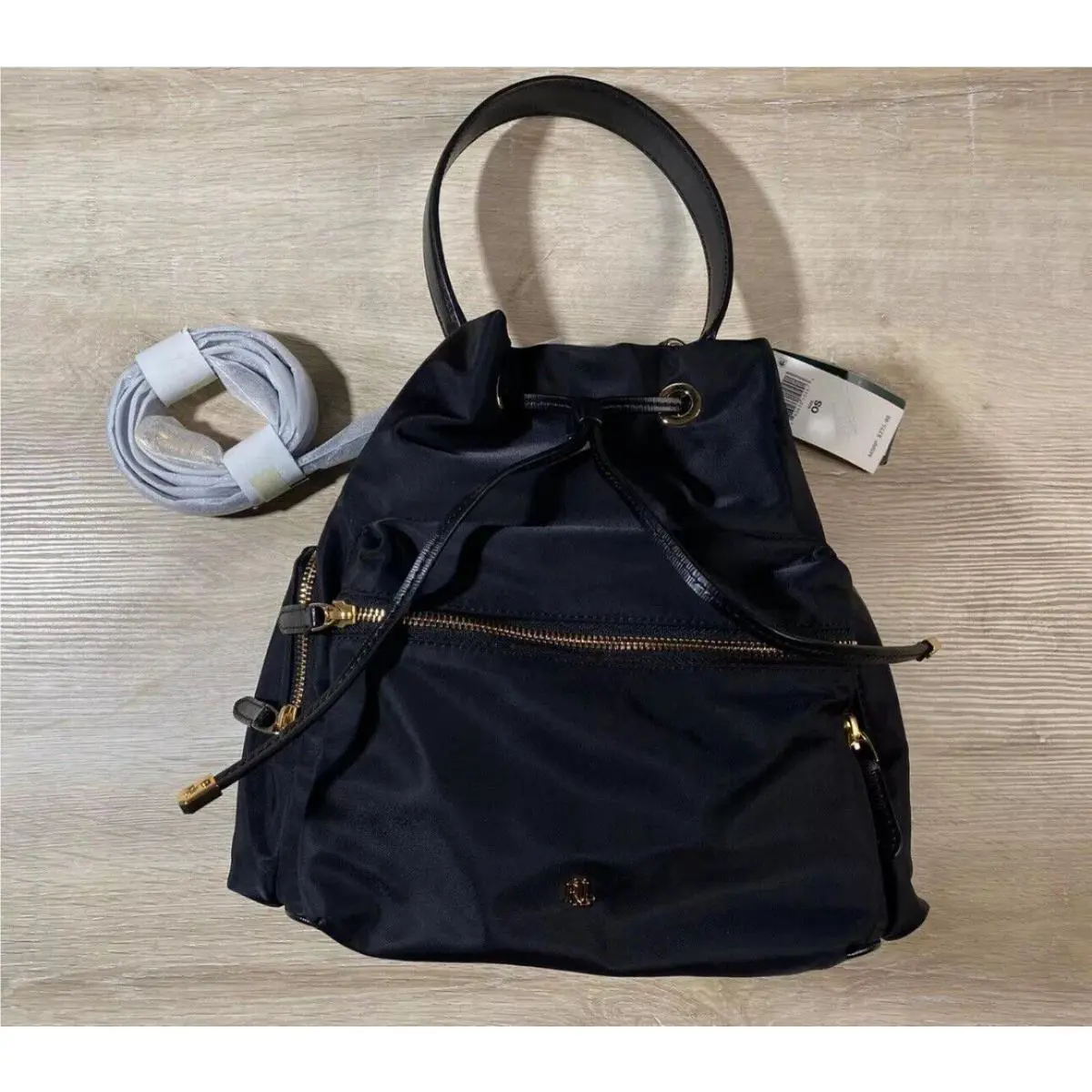 Ralph Lauren Ralph Womens Bag Black One Size Nylon Debby Drawstring