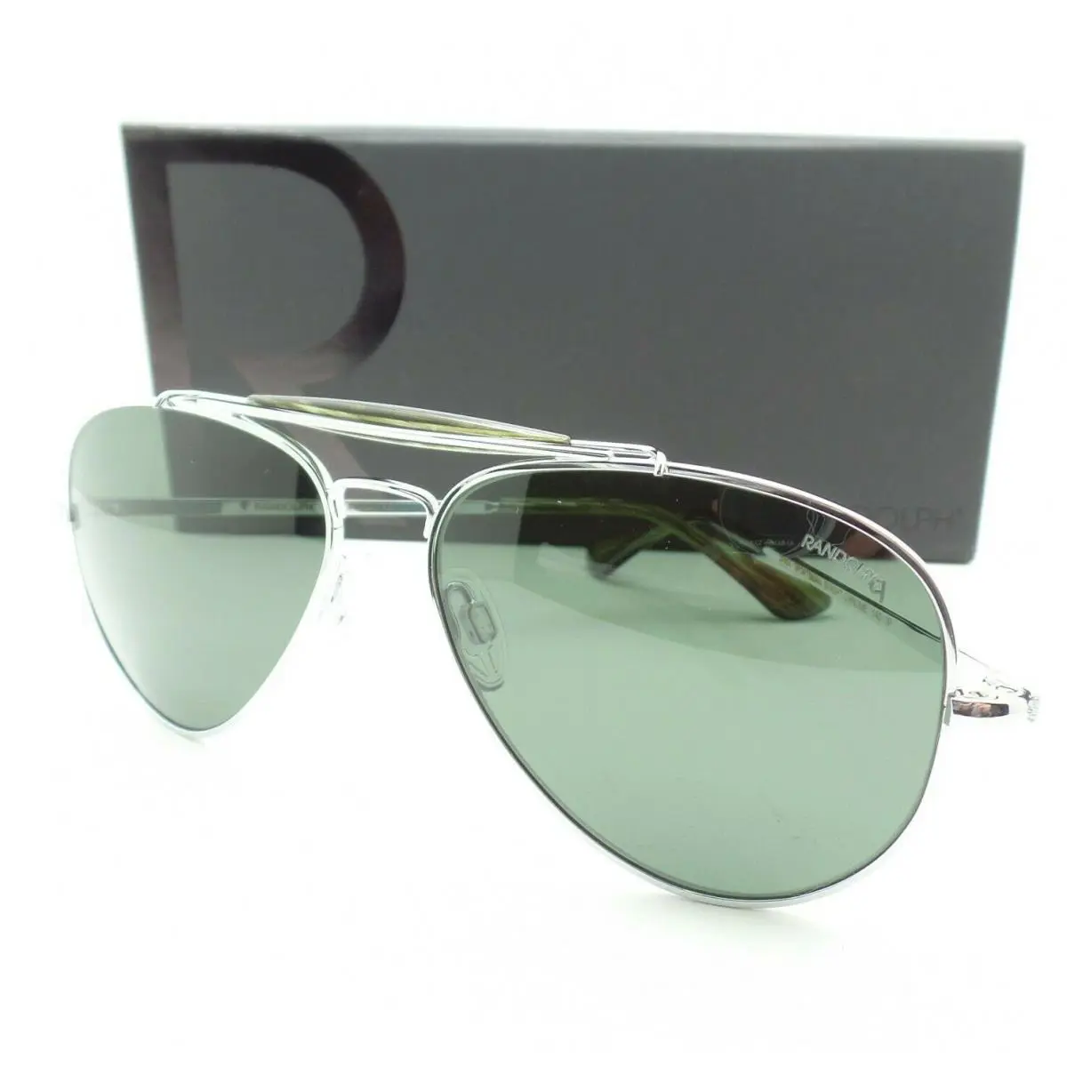 Randolph Sportsman Bright Chrome Skyforce Agx Polarized 57mm Skull Usa SP004